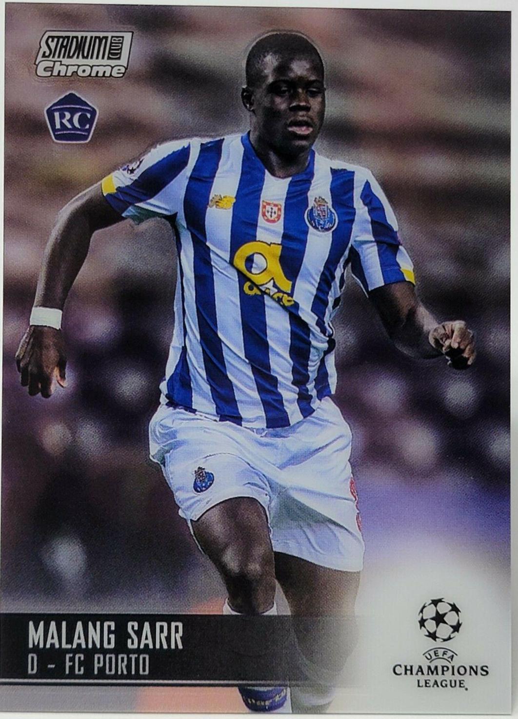 Malang Sarr #78 Soccer Cards 2020 Stadium Club Chrome UEFA Champions League