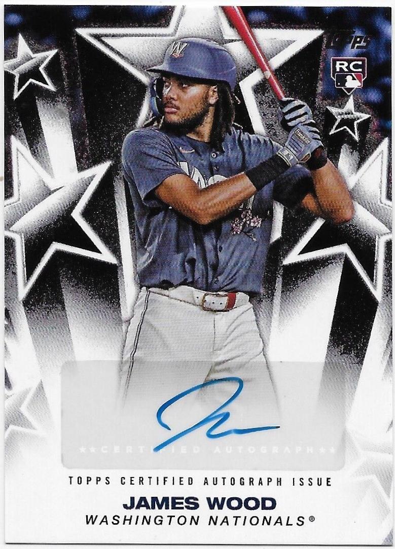 James Wood #BSA-JWO Baseball Cards 2025 Topps Baseball Stars Autograph