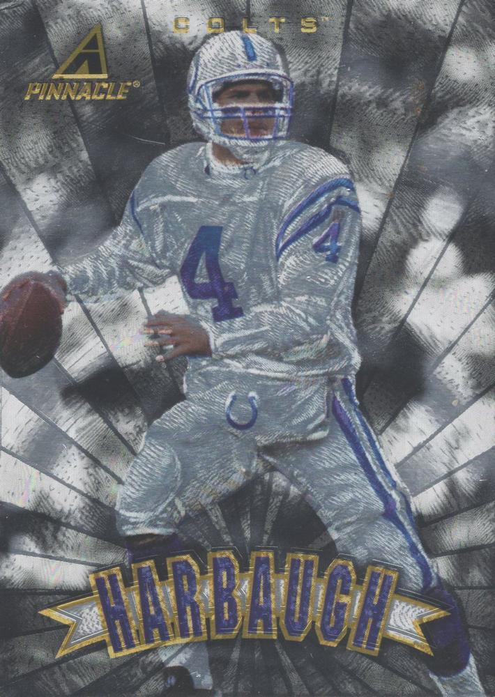 Jim Harbaugh #P13 Football Cards 1997 Pinnacle Trophy Collection