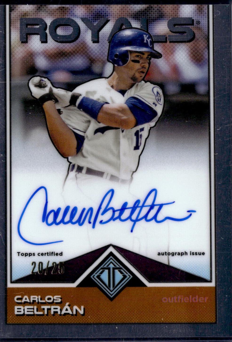 Carlos Beltran #TCA-CB Baseball Cards 2024 Topps Transcendent Collection Autograph