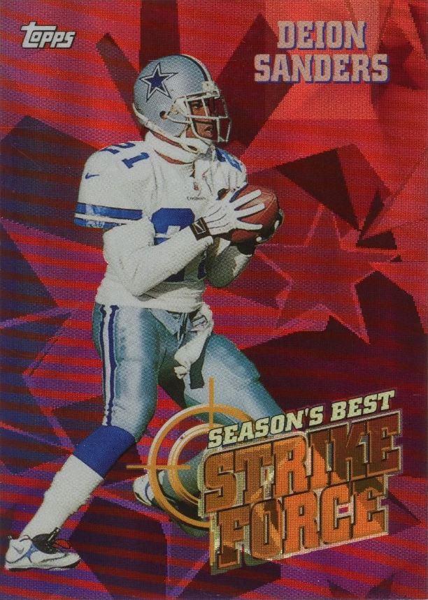 Deion Sanders #SB21 Football Cards 1999 Topps Season's Best
