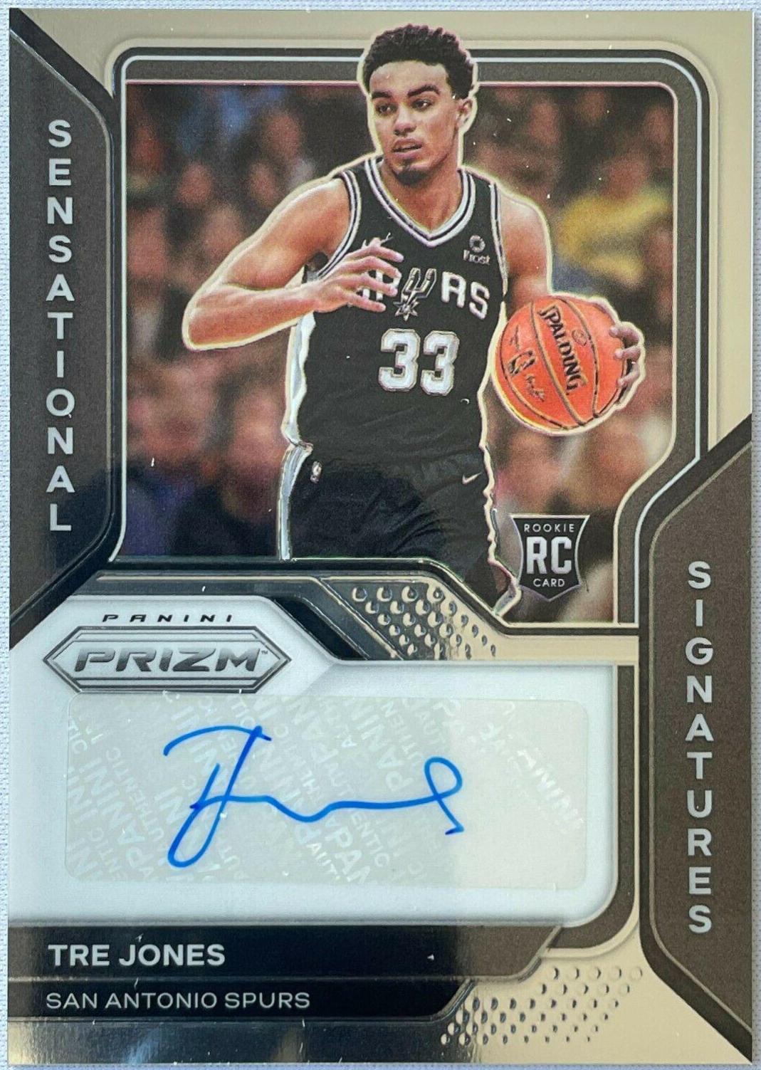 Tre Jones Basketball Cards 2020 Panini Prizm Rookie Signatures