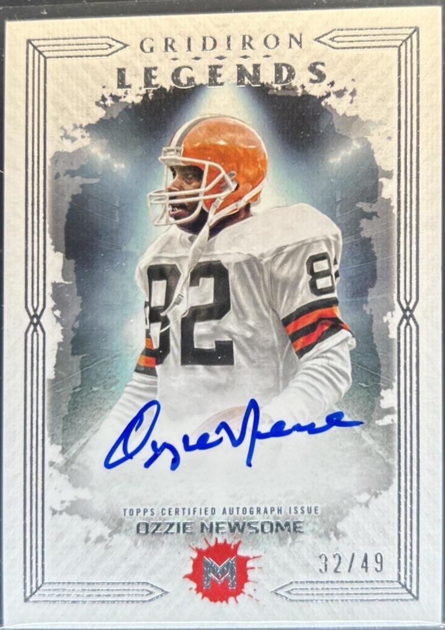Ozzie Newsome #GIL-ON 2023 Topps Motif Gridiron Legends Signature Football