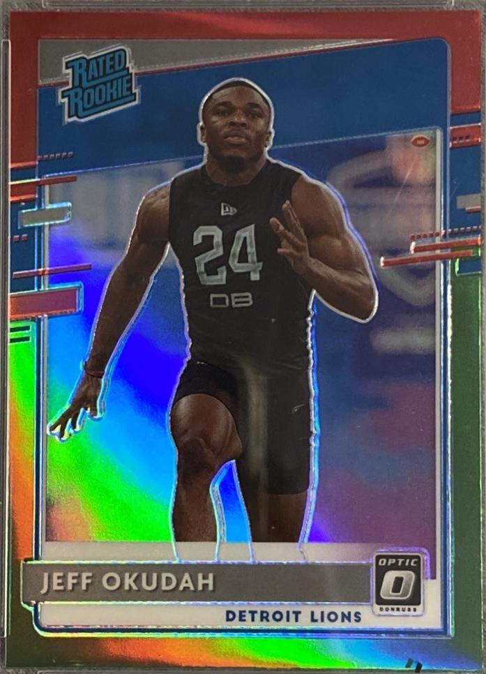Jeff Okudah #P-343 2020 Donruss Football Optic Preview