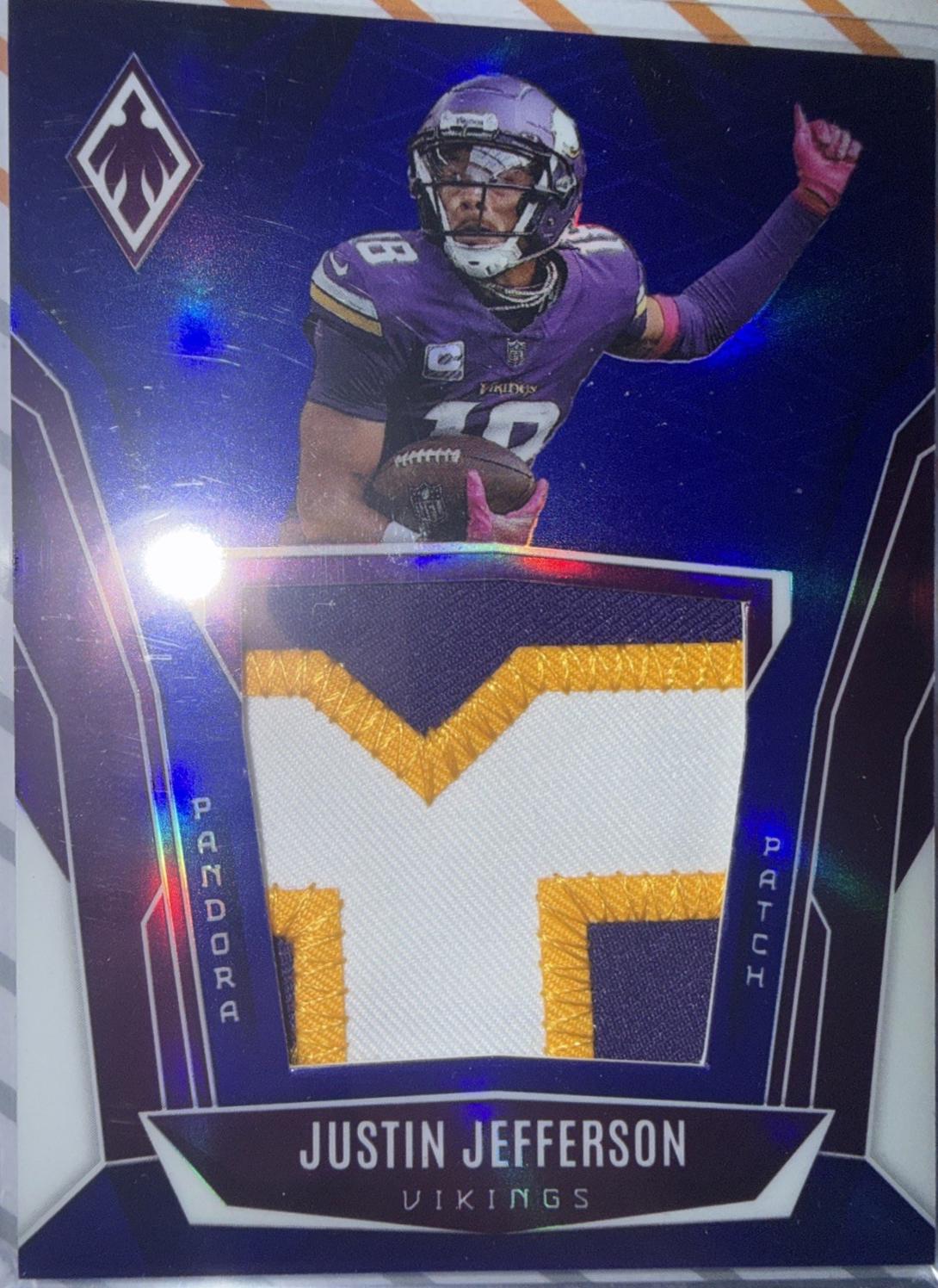 Justin Jefferson #14 Prices | 2025 Panini Phoenix Pandora Patch