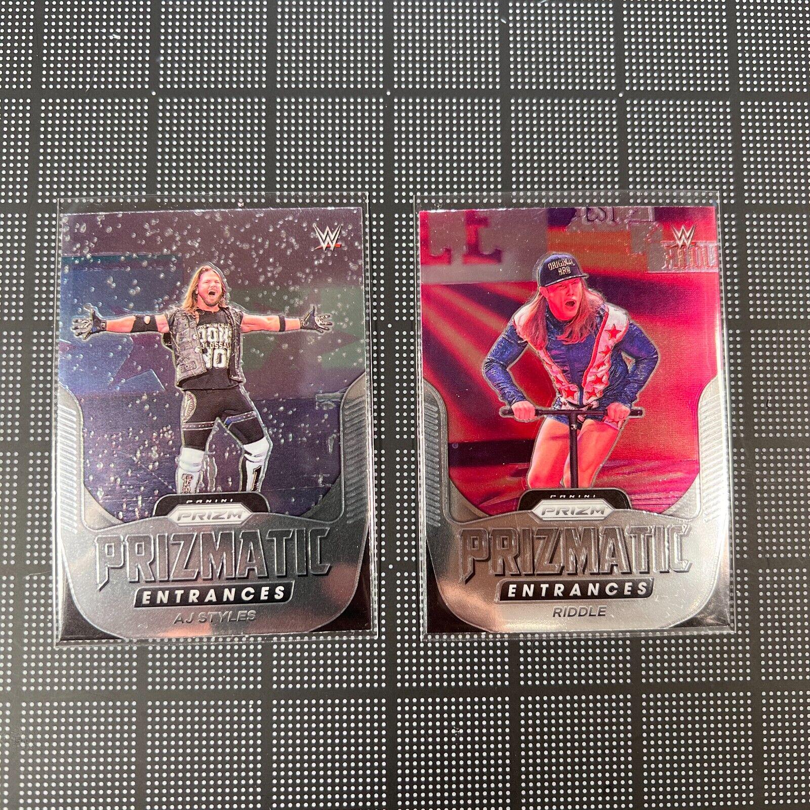 AJ Styles #5 Wrestling Cards 2022 Panini Prizm WWE Prizmatic Entrances