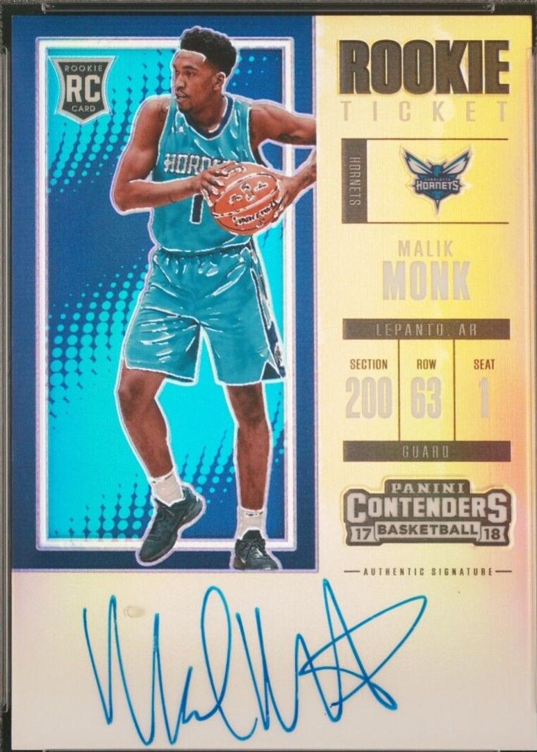 Malik Monk [Horizontal Autograph Premium Edition Gold] #111