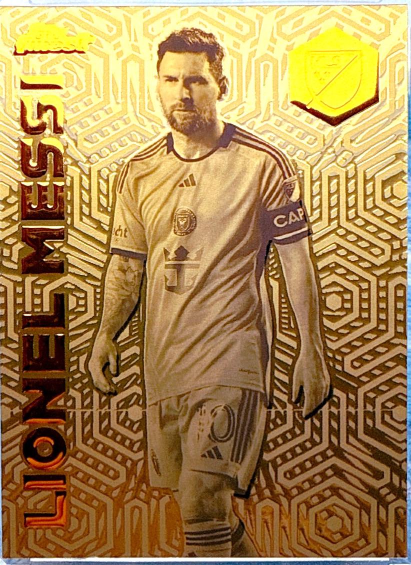Lionel Messi #FI-10 Soccer Cards 2024 Topps Finest MLS Idols Bronze