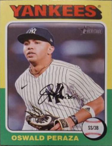 Oswald Peraza #273 2024 Topps Heritage Baseball