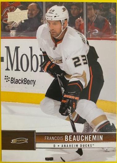 Francois Beauchemin #3 Hockey Cards 2012 Upper Deck
