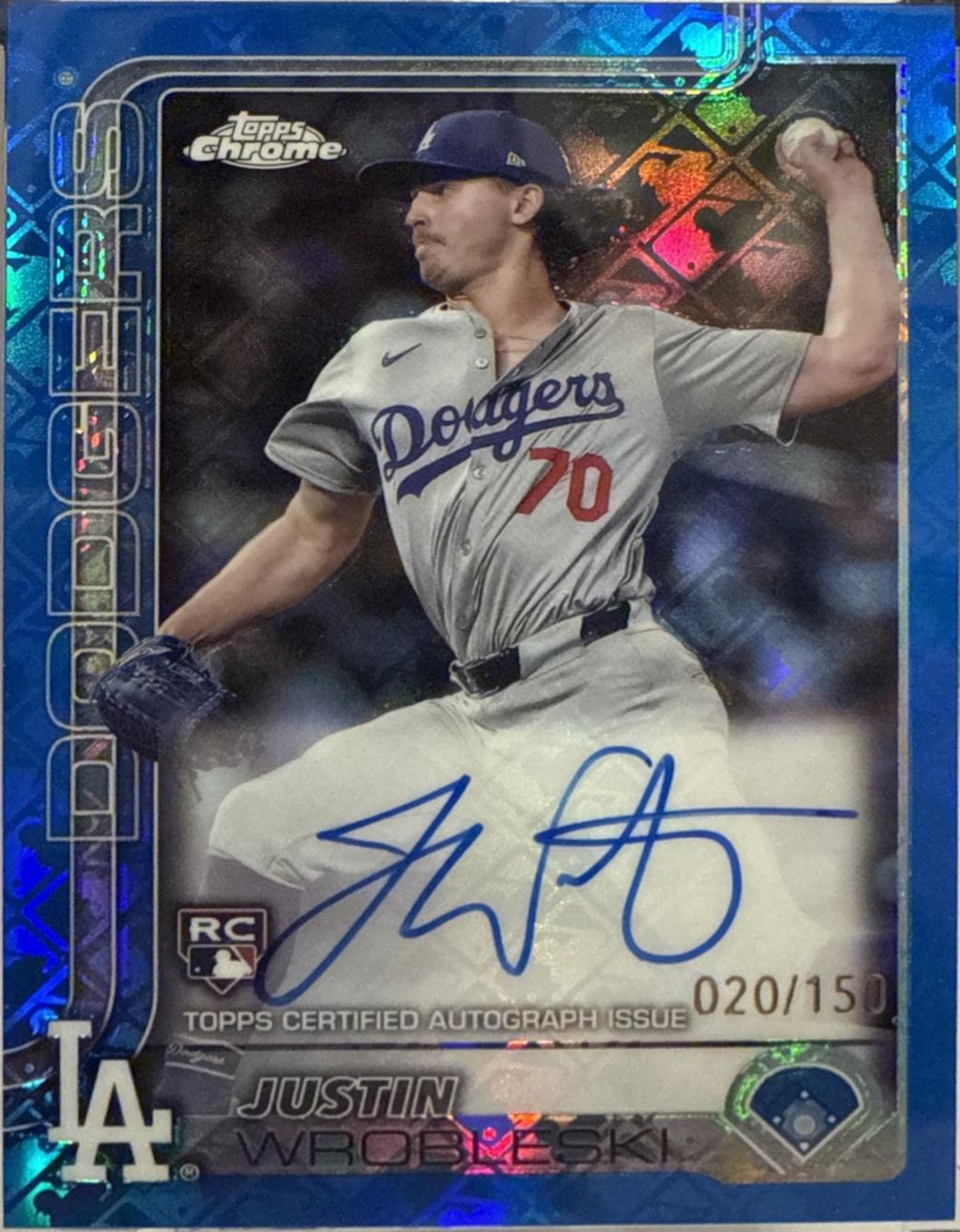 Justin Wrobleski [Blue Refractor] #RA-JWR