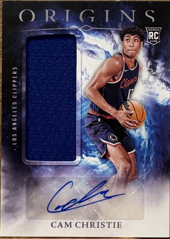 Cam Christie #RJA-CCC Basketball Cards 2024 Panini Origins Rookie Jersey Autograph