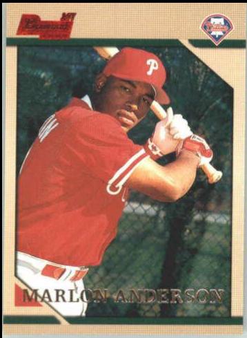 Marlon Anderson #120 Baseball Cards 1996 Bowman