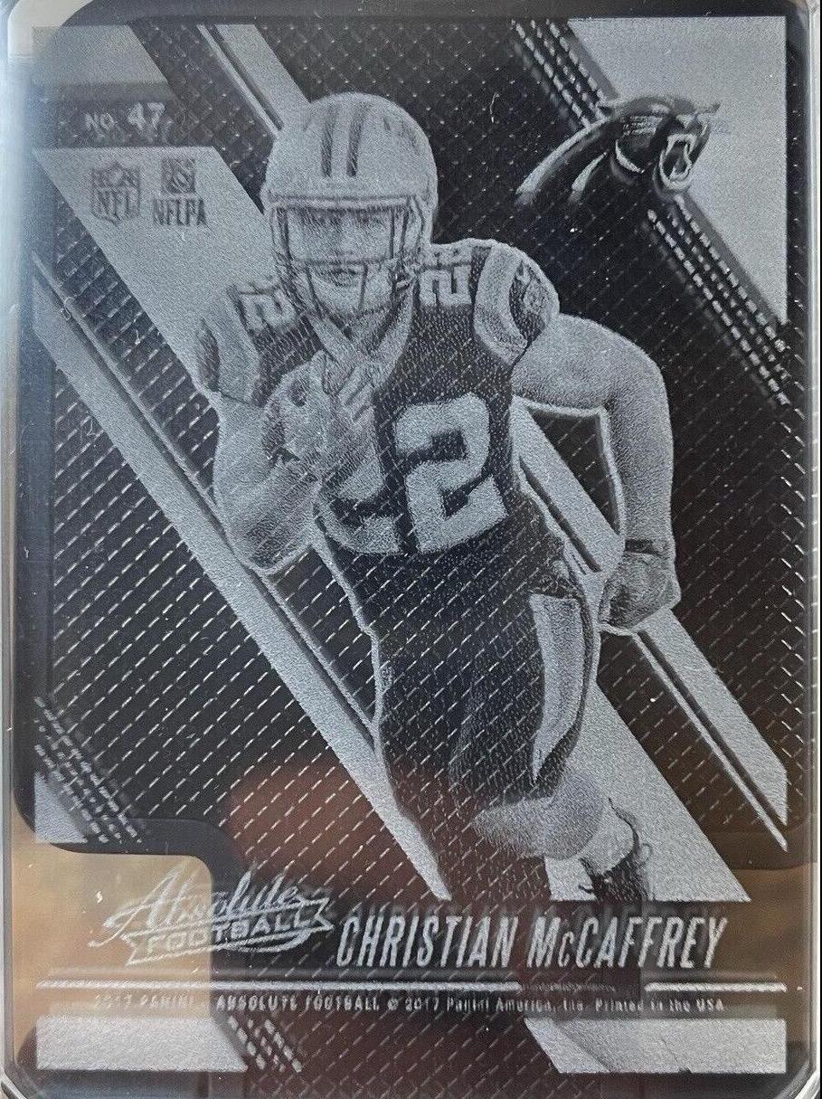 Christian McCaffrey Football Cards 2017 Panini Absolute Glass