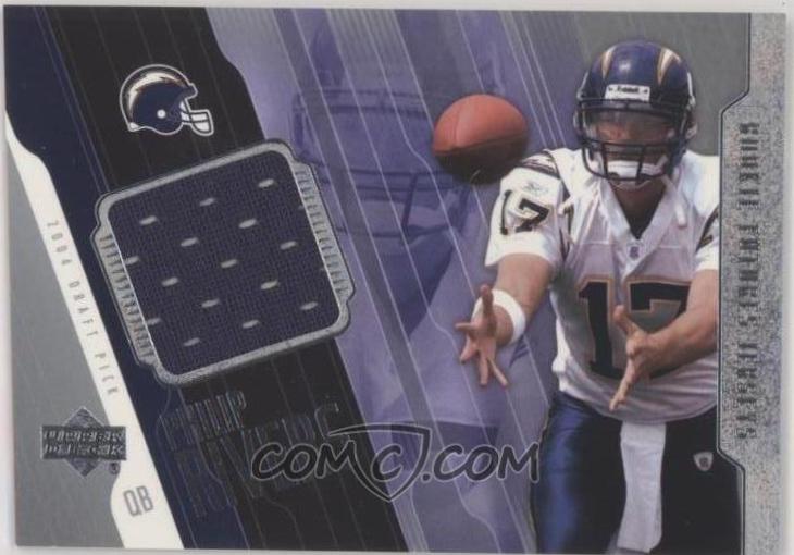Philip Rivers #PFPR Football Cards 2004 Upper Deck Rookie Futures Jersey