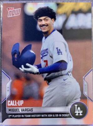 Miguel Vargas #652 2022 Topps Now Baseball