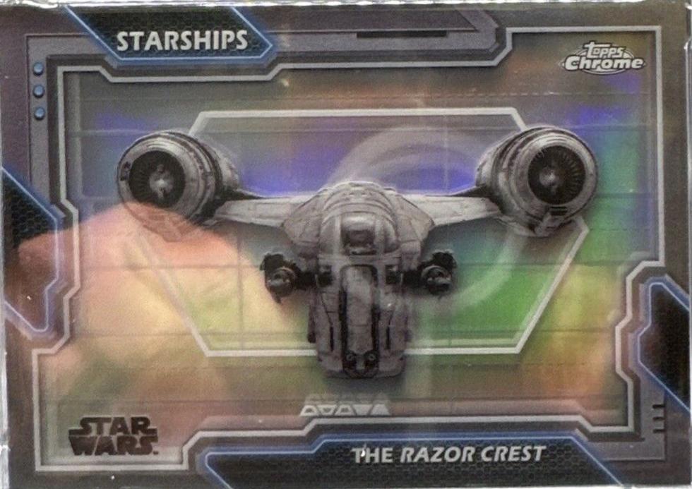 The Razor Crest #S-2 Star Wars 2024 Topps Chrome Starship Blueprint