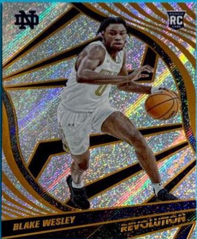 Blake Wesley #28 Basketball Cards 2022 Panini Chronicles Draft Picks Revolution