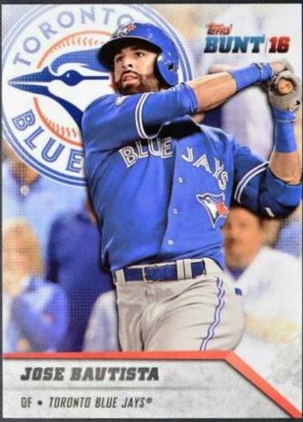 Jose Bautista #4 Baseball Cards 2016 Topps Bunt