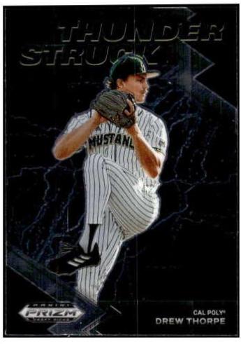 Drew Thorpe #TH-DT Baseball Cards 2022 Panini Prizm Draft Picks Thunderstruck