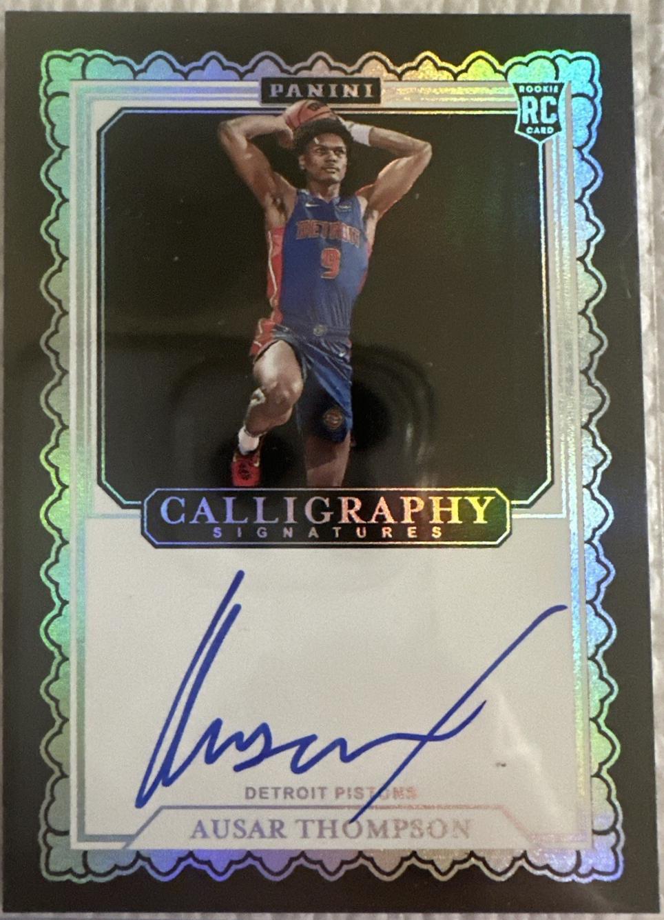 Ausar Thompson #CAL-AST Basketball Cards 2023 Panini Revolution Calligraphy