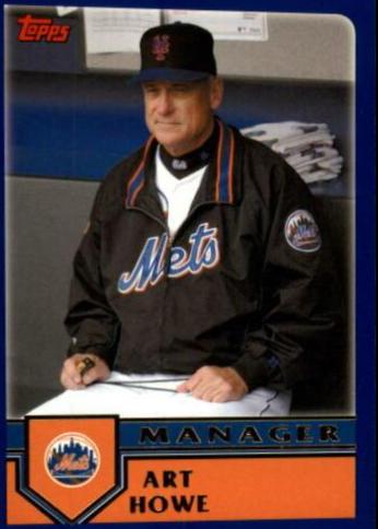 Art Howe #T120 Baseball Cards 2003 Topps Traded