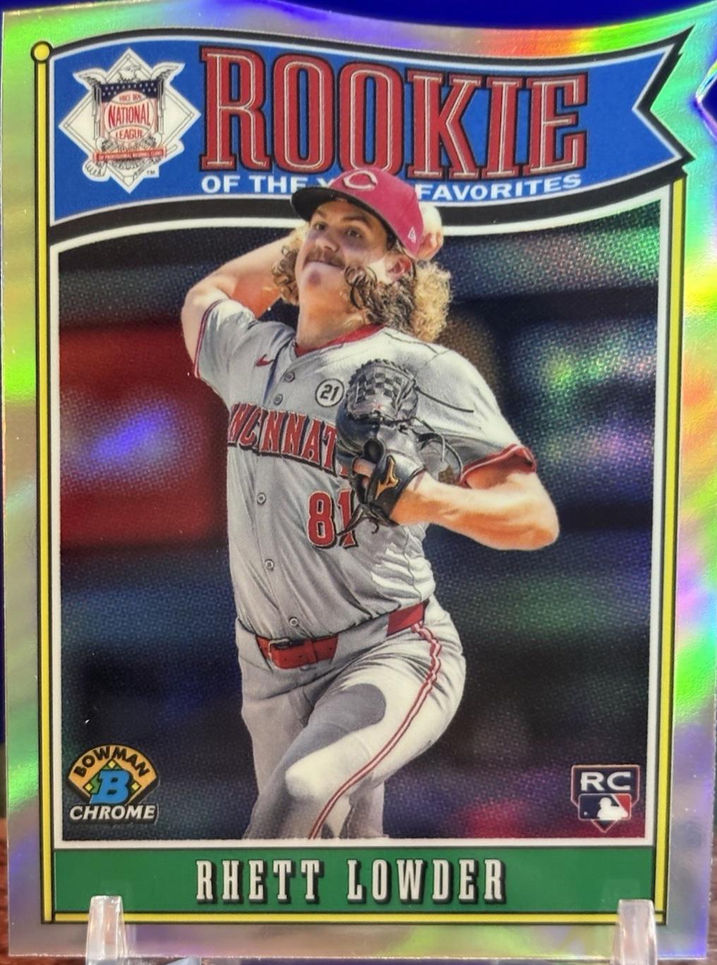 Rhett Lowder #ROY-11 Baseball Cards 2025 Bowman Rookie of the Year Favorites