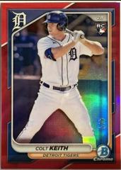 Colt Keith [Red Refractor] #34 Baseball Cards 2024 Bowman Chrome Prices