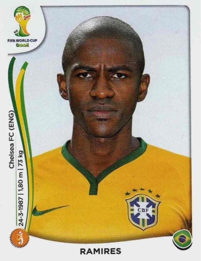 Ramires #40 Soccer Cards 2014 Panini World Cup Stickers