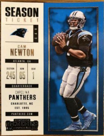 Cam Newton #4 Football Cards 2017 Panini Contenders