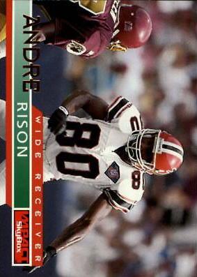 Andre Rison #8 Football Cards 1995 Skybox Impact