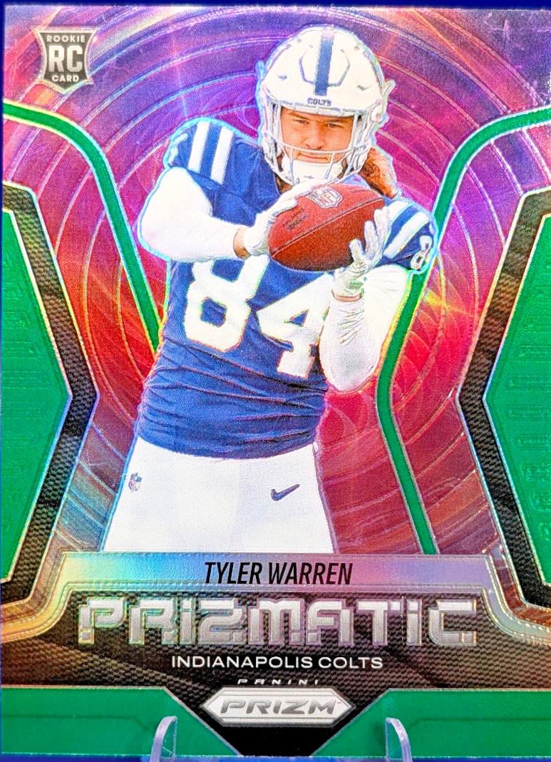 Tyler Warren [Green] #15 Prices | 2025 Panini Prizm Prizmatic
