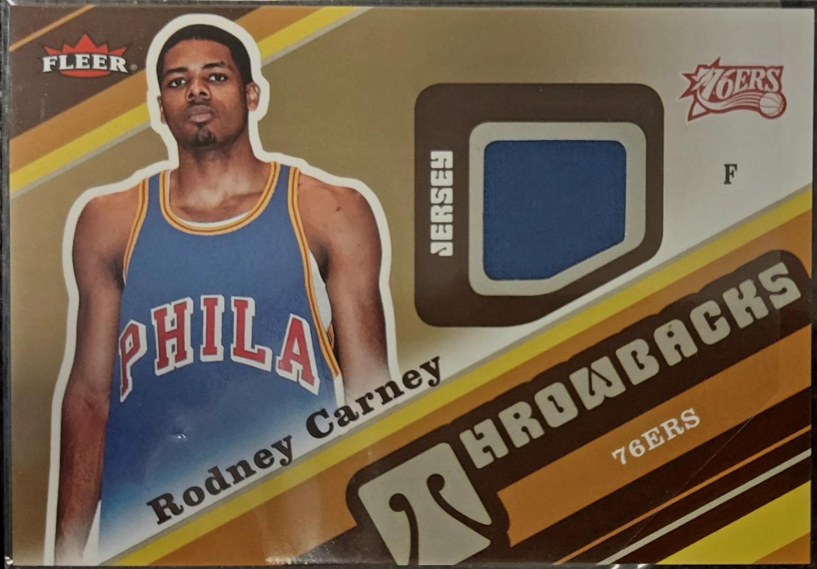 Rodney Carney #T-RC Basketball Cards 2006 Fleer Throwbacks