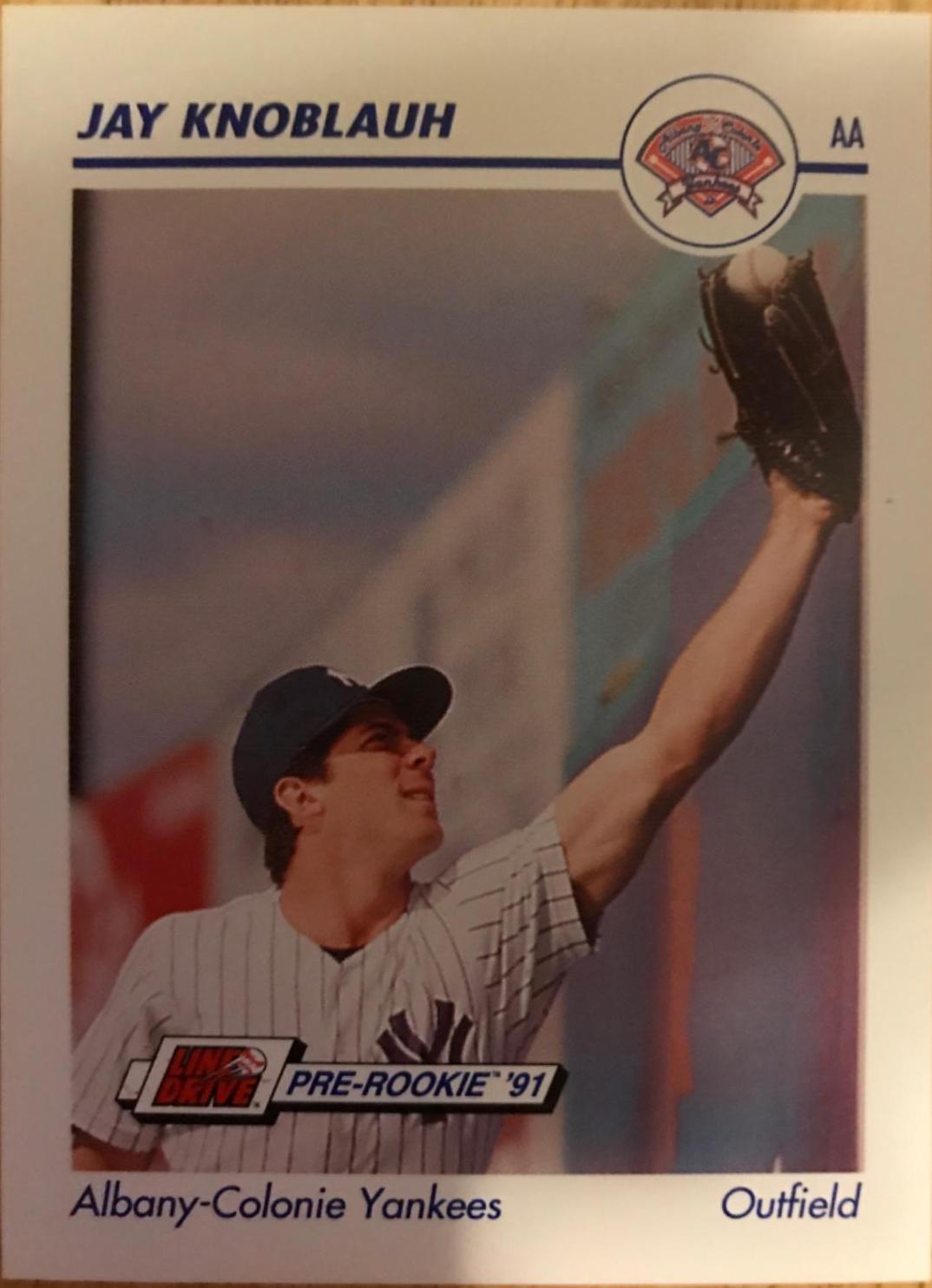Jay Knoblauh #8 Baseball Cards 1991 Impel Line Drive Pre Rookie AA