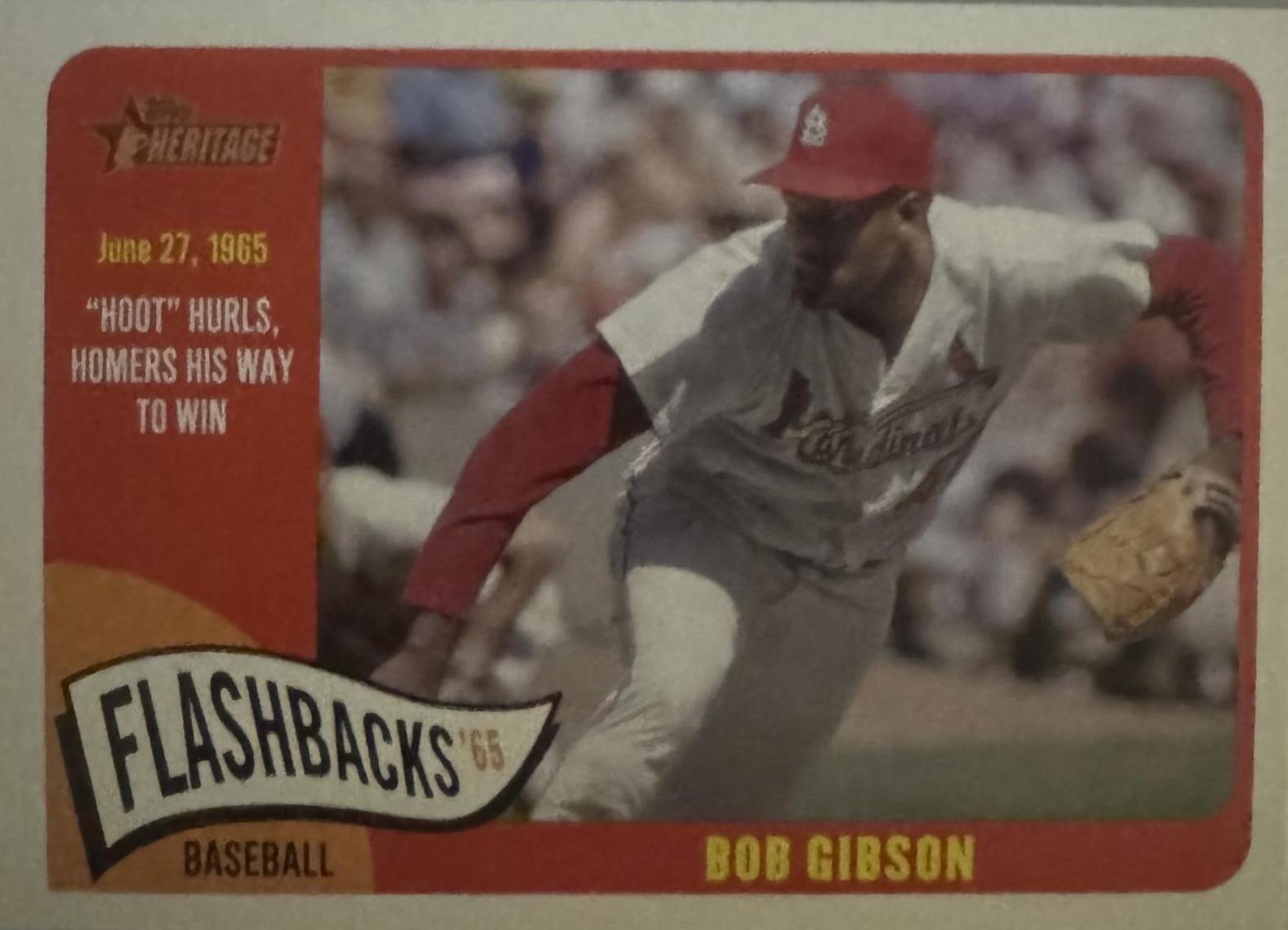 Bob Gibson #BF-BG Baseball Cards 2014 Topps Heritage News Flashbacks
