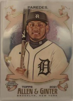 Isaac Paredes #254 Baseball Cards 2021 Topps Allen & Ginter Chrome