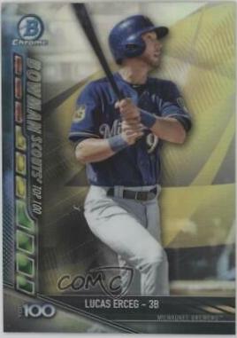 Lucas Erceg #BSU-LE Baseball Cards 2017 Bowman Chrome Scouts' Updates