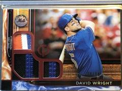 David Wright [Red] #TTR-DW Baseball Cards 2022 Topps Tribute Triple Relics Prices