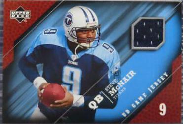 Steve McNair #GJ-SM Football Cards 2005 Upper Deck Game Jersey
