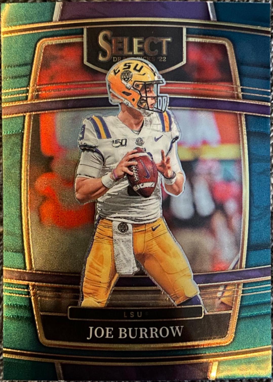 Joe Burrow #45 Football Cards 2022 Panini Select Draft Picks