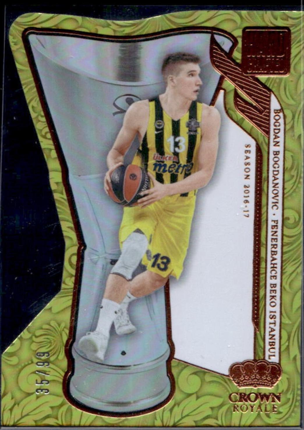 Bogdan Bogdanovic #5 2023 Panini Crown Royale Euroleague Hand Crafted Basketball