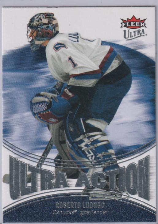 Roberto Luongo #UA5 Hockey Cards 2007 Ultra Action