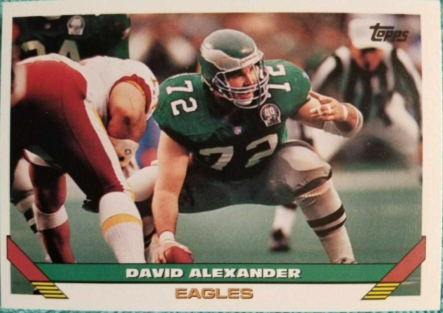 David Alexander #543 Football Cards 1993 Topps
