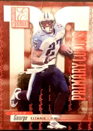 Eddie George #PC-11 Football Cards 2001 Panini Donruss Elite Primary Colors