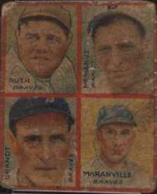 Brandt, Maranville, McManus, Ruth