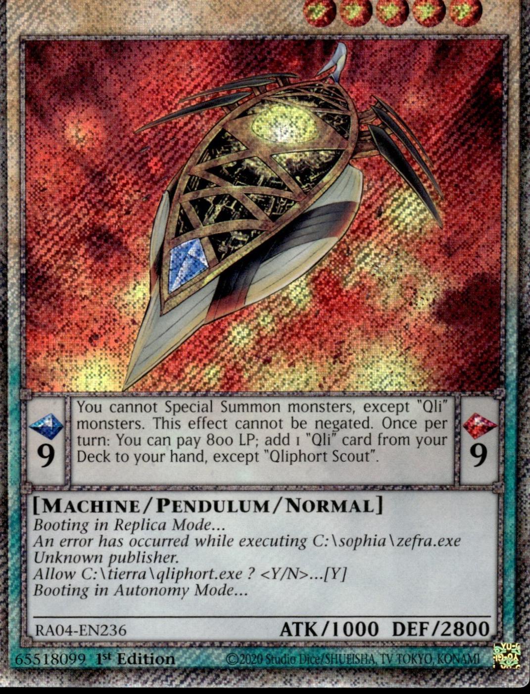 Qliphort Scout RA04-EN236 YuGiOh Quarter Century Stampede