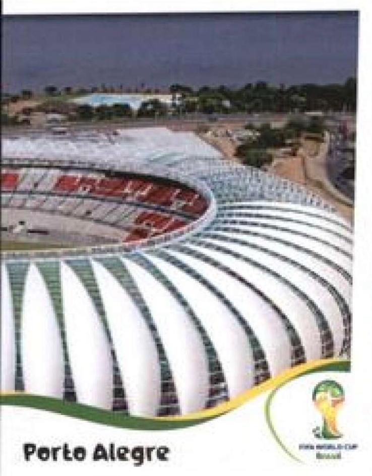 Estadio Beira-Rio #23 Soccer Cards 2014 Panini World Cup Stickers