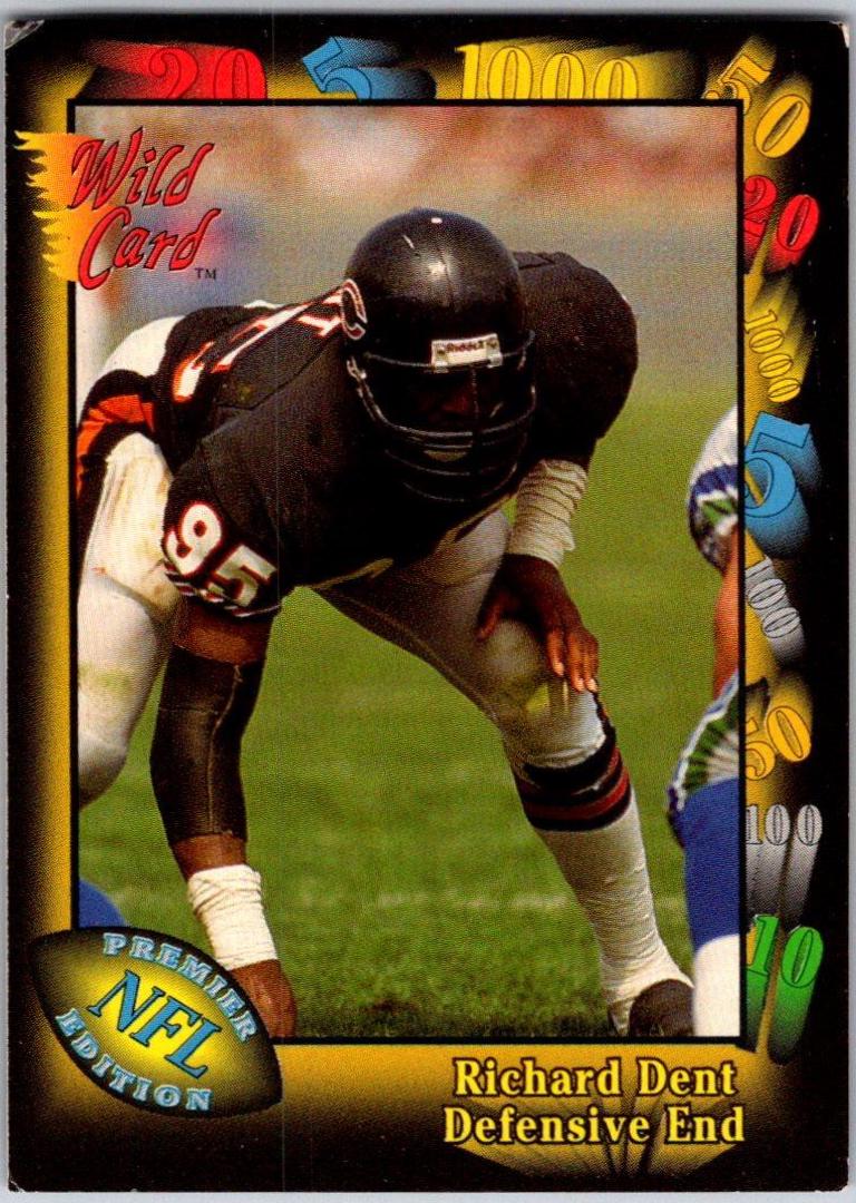 Richard Dent #65 Football Cards 1991 Wild Card