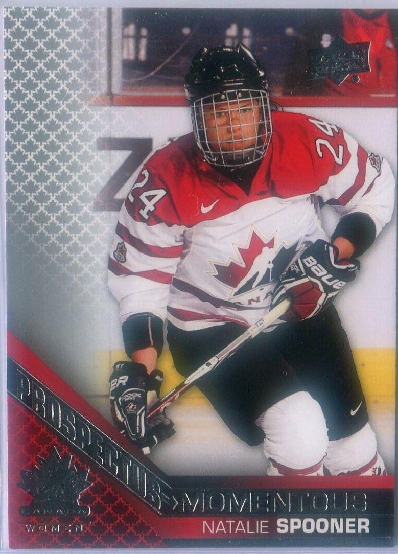 Natalie Spooner #PM-46 2022 Upper Deck Team Canada Juniors Prospectus Momentous Hockey