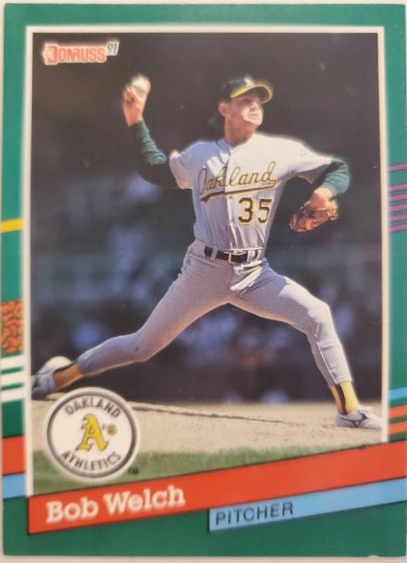 Bob Welch #645 Baseball Cards 1991 Donruss